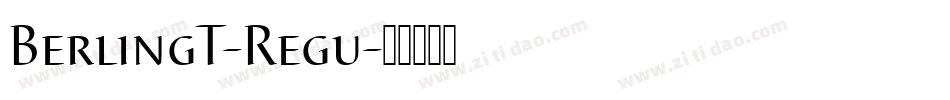 BerlingT-Regu字体转换