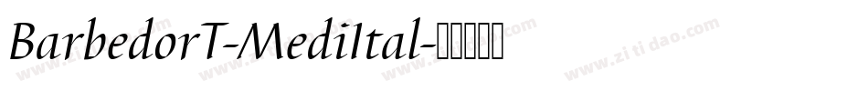 BarbedorT-MediItal字体转换