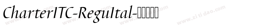 CharterITC-ReguItal字体转换