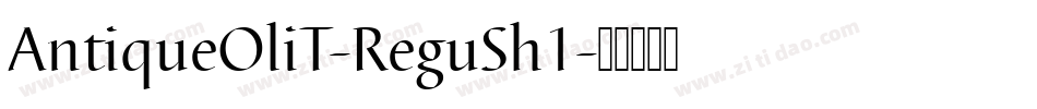 AntiqueOliT-ReguSh1字体转换