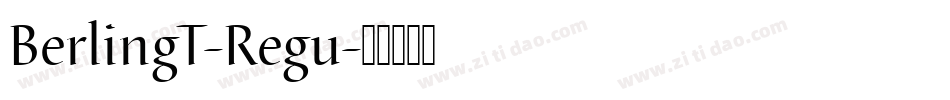 BerlingT-Regu字体转换