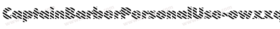 CaptainBarberPersonalUse-owxxq字体转换