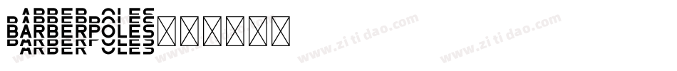 BarberPoles字体转换