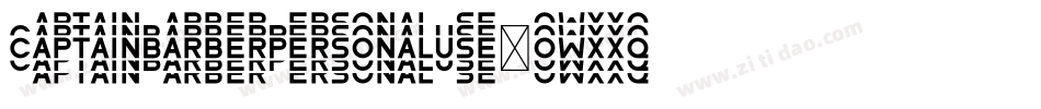 CaptainBarberPersonalUse-owxxq字体转换
