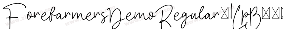 ForefarmersDemoRegular-1LpB字体转换
