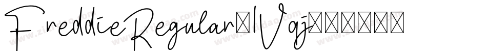 FreddieRegular-1Vqj字体转换