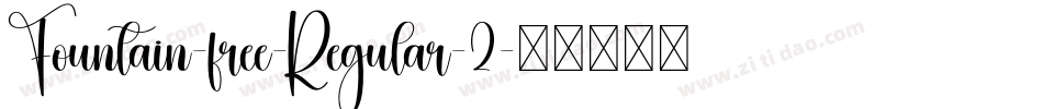 Fountain-free-Regular-2字体转换