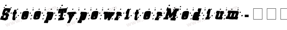 SteepTypewriterMedium字体转换