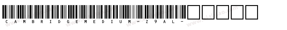 CambridgeMedium-z9AL字体转换