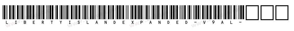 LibertyIslandExpanded-V9al字体转换