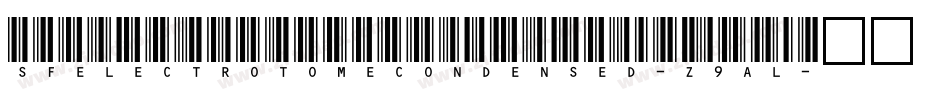 SfElectrotomeCondensed-z9aL字体转换