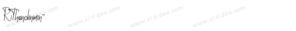 Rithondinmin字体转换