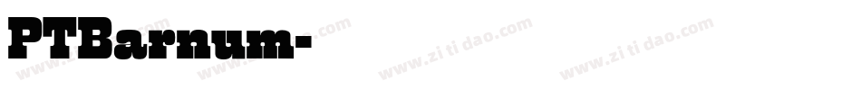 PTBarnum字体转换