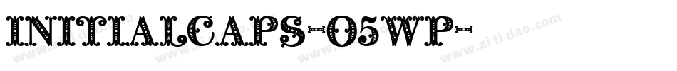 InitialCaps-O5WP字体转换