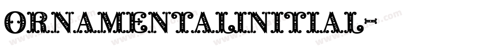 OrnamentalInitial字体转换