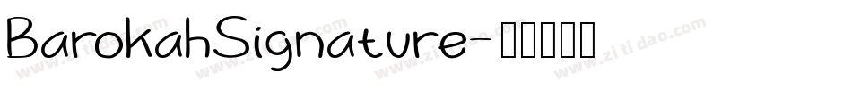 BarokahSignature字体转换