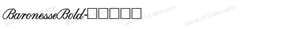 BaronesseBold字体转换