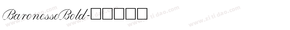 BaronesseBold字体转换