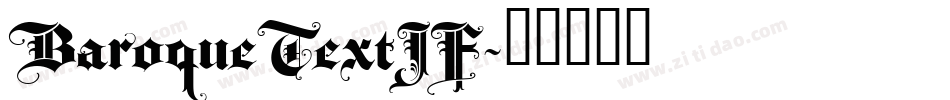BaroqueTextJF字体转换