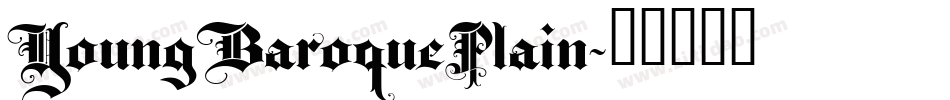 YoungBaroquePlain字体转换