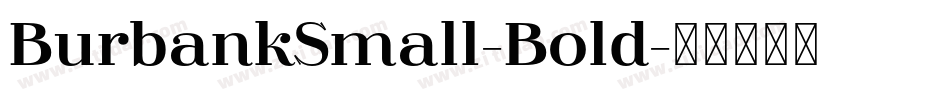 BurbankSmall-Bold字体转换