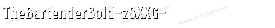 TheBartenderBold-z8XXG字体转换 TheBartenderBold-z8XXG字体转换