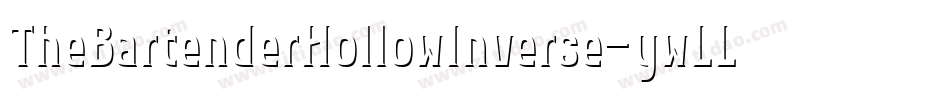 TheBartenderHollowInverse-ywLLq字体转换