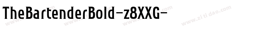 TheBartenderBold-z8XXG字体转换 TheBartenderBold-z8XXG字体转换