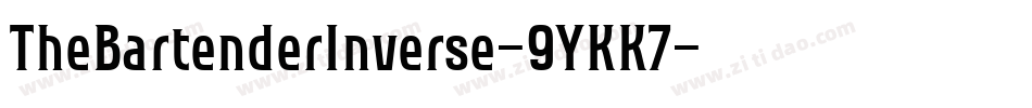 TheBartenderInverse-9YKK7字体转换