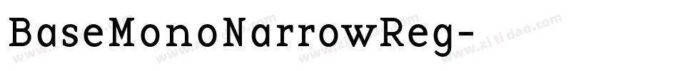 BaseMonoNarrowReg字体转换