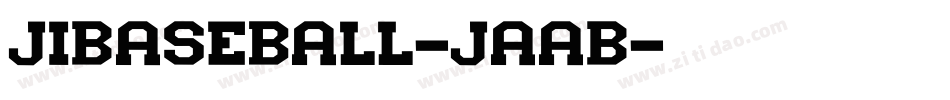 JiBaseball-JaaB字体转换
