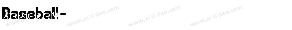 Baseball字体转换