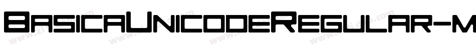 BasicaUnicodeRegular-m8y5字体转换