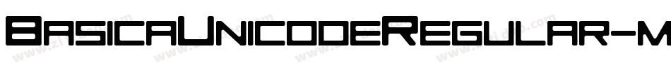 BasicaUnicodeRegular-m8y5字体转换