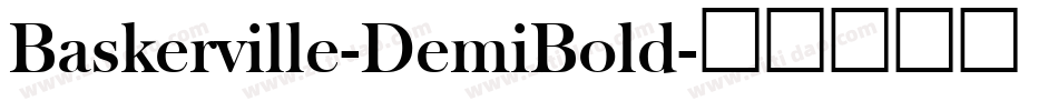 Baskerville-DemiBold字体转换