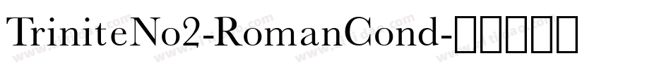 TriniteNo2-RomanCond字体转换