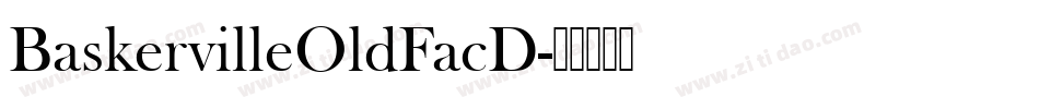 BaskervilleOldFacD字体转换