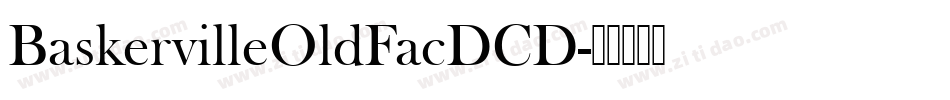 BaskervilleOldFacDCD字体转换
