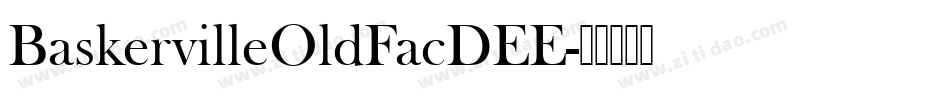 BaskervilleOldFacDEE字体转换