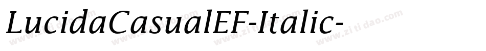LucidaCasualEF-Italic字体转换