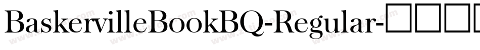 BaskervilleBookBQ-Regular字体转换