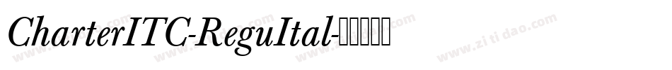 CharterITC-ReguItal字体转换