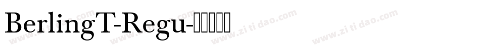 BerlingT-Regu字体转换