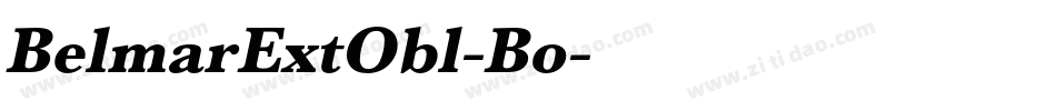 BelmarExtObl-Bo字体转换