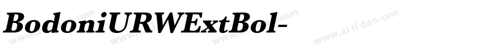 BodoniURWExtBol字体转换