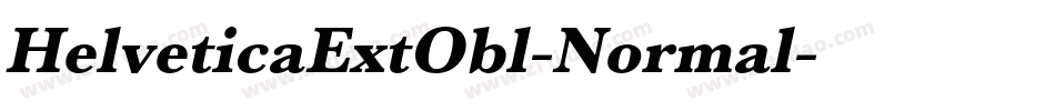 HelveticaExtObl-Normal字体转换