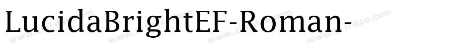 LucidaBrightEF-Roman字体转换