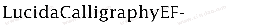 LucidaCalligraphyEF字体转换
