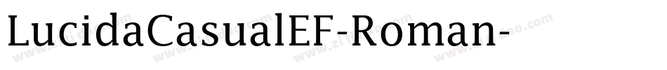 LucidaCasualEF-Roman字体转换