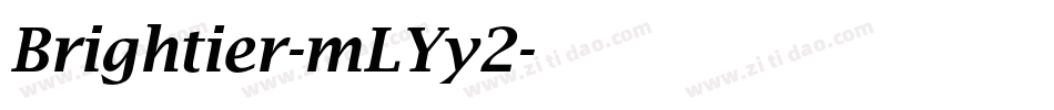 Brightier-mLYy2字体转换